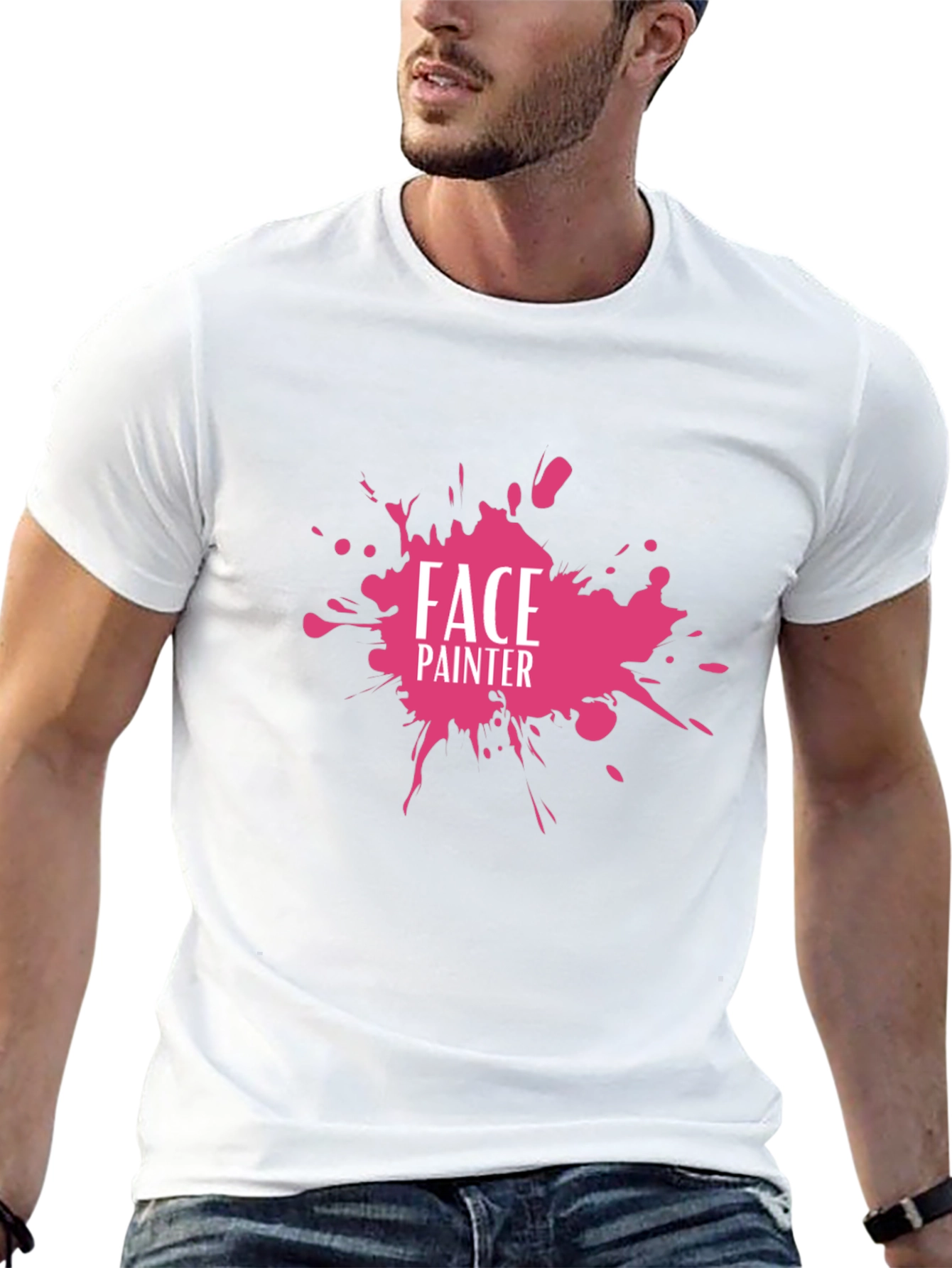 Face Painter Graphic Tee - Fun & Creative Design