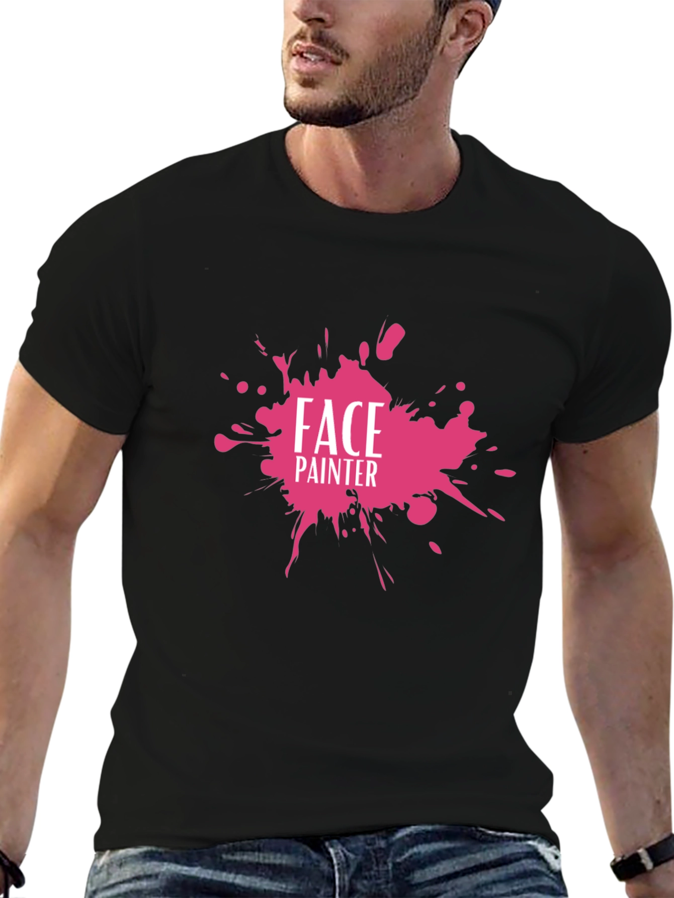 Face Painter Graphic Tee - Fun & Creative Design