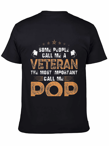 Veteran Pop T-Shirt - Gift for Grandfather