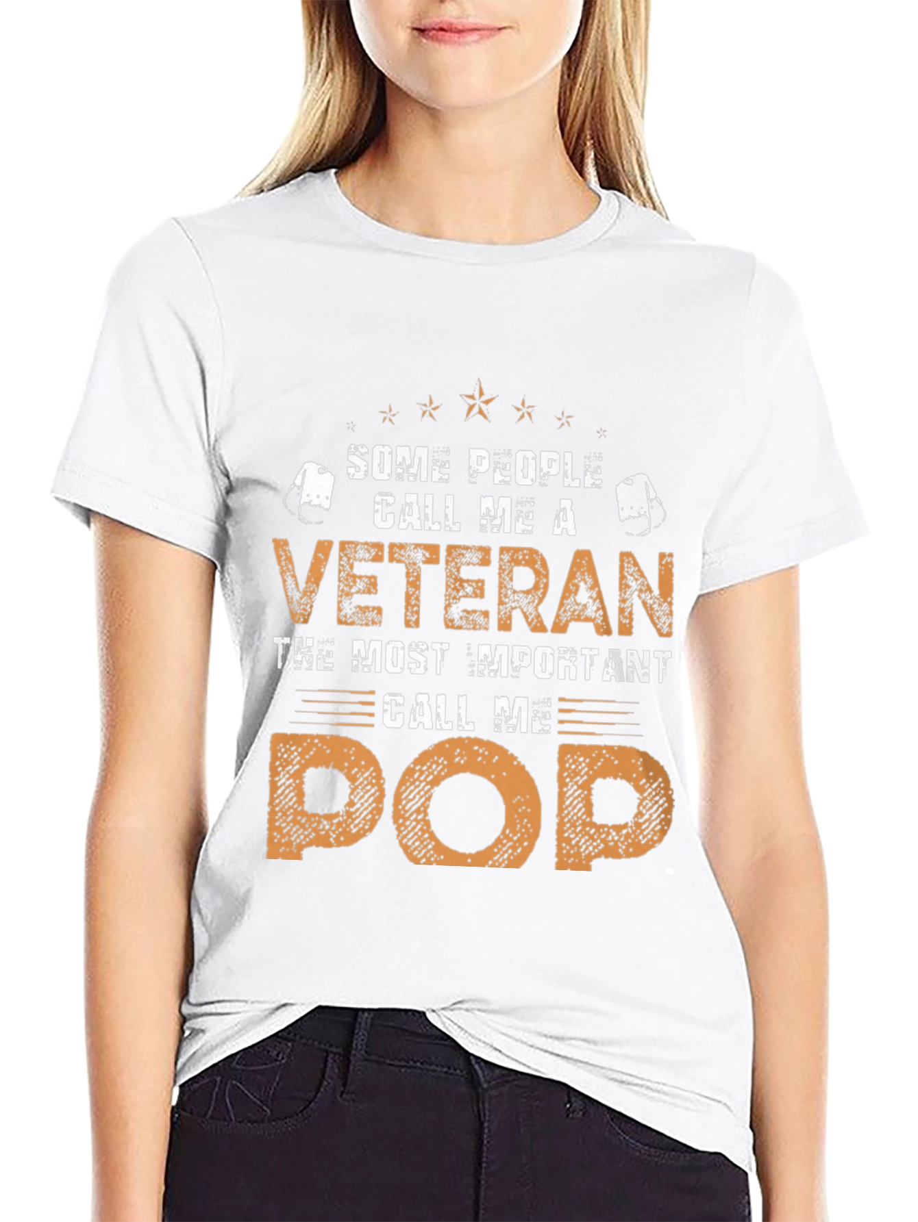 Veteran Pop T-Shirt - Gift for Grandfather
