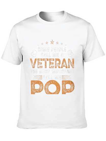Veteran Pop T-Shirt - Gift for Grandfather