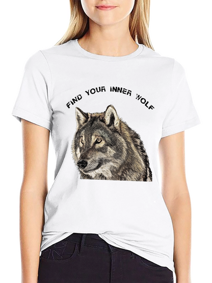 Inner Wolf T-Shirt - Black Wolf Graphic Tee
