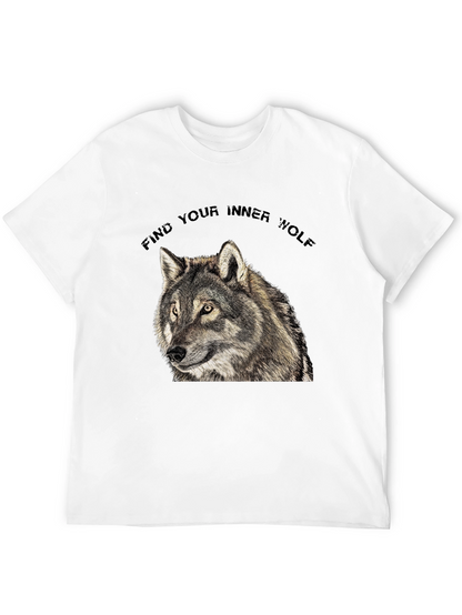 Inner Wolf T-Shirt - Black Wolf Graphic Tee