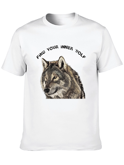 Inner Wolf T-Shirt - Black Wolf Graphic Tee