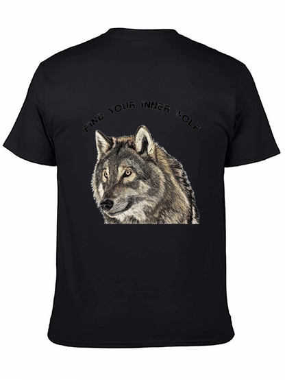 Inner Wolf T-Shirt - Black Wolf Graphic Tee