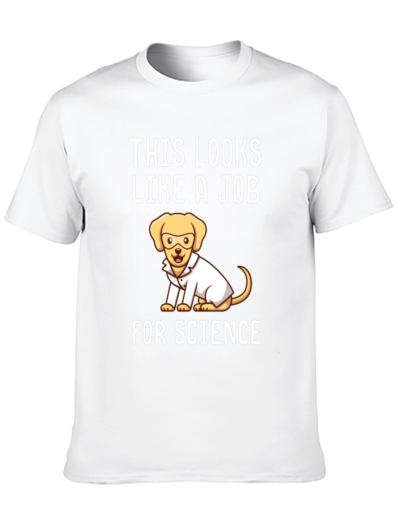 Science Dog T-Shirt - Funny Lab Coat Tee