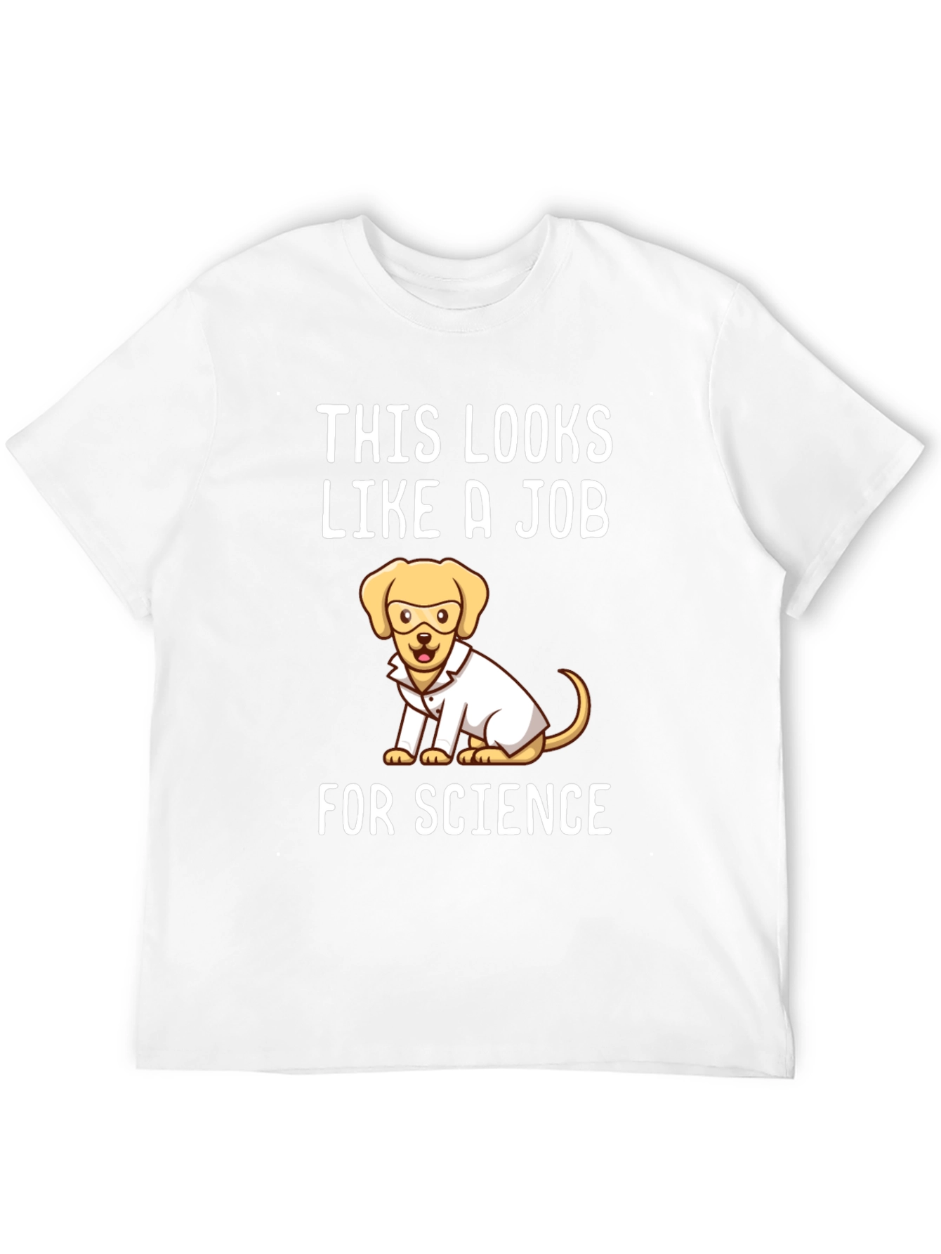 Science Dog T-Shirt - Funny Lab Coat Tee