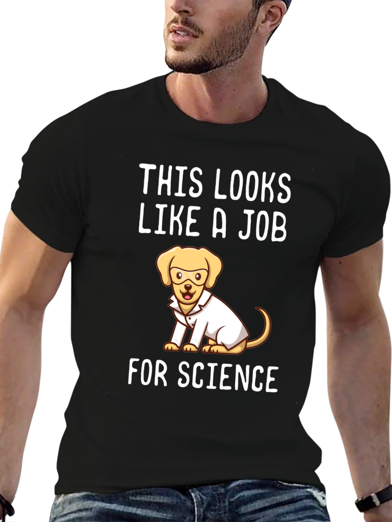 Science Dog T-Shirt - Funny Lab Coat Tee