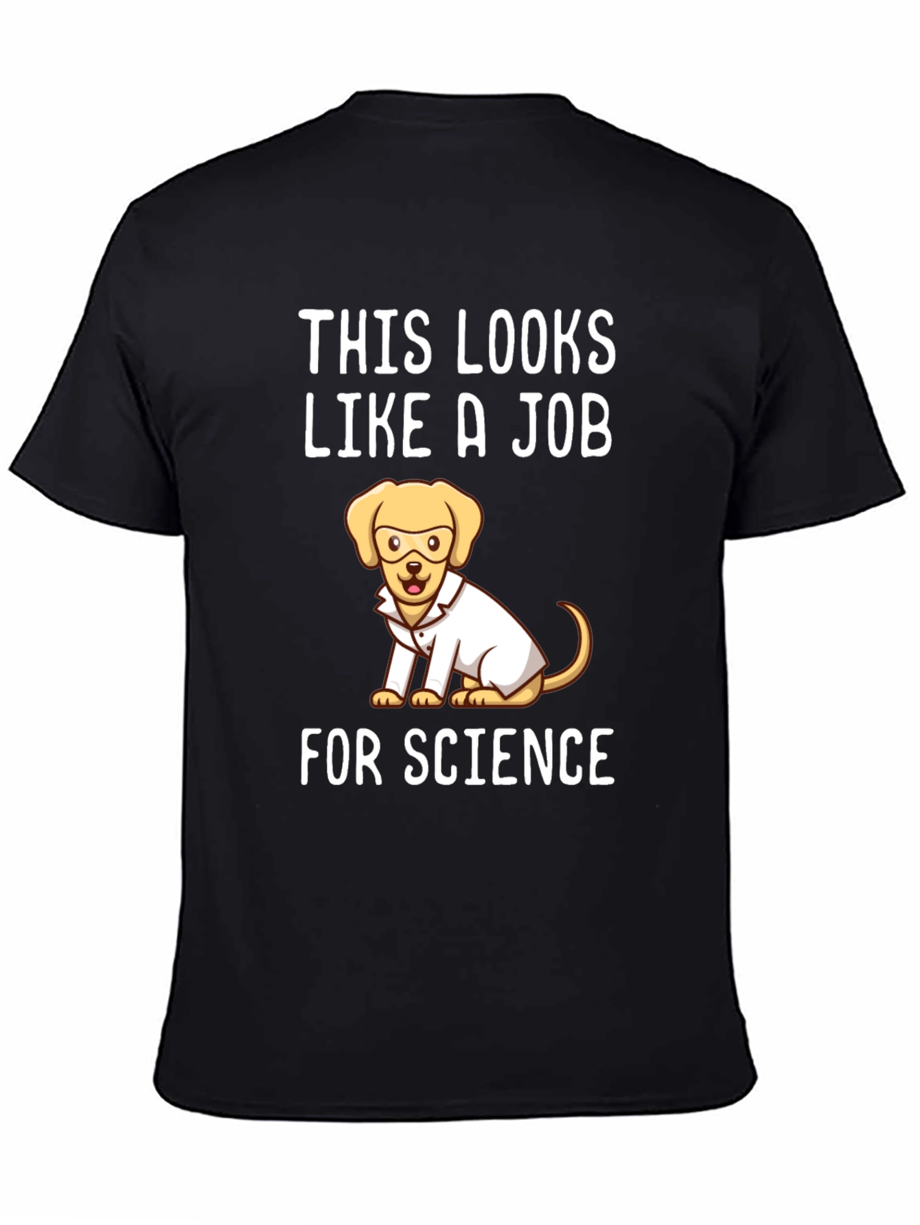 Science Dog T-Shirt - Funny Lab Coat Tee