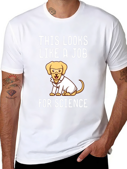 Science Dog T-Shirt - Funny Lab Coat Tee