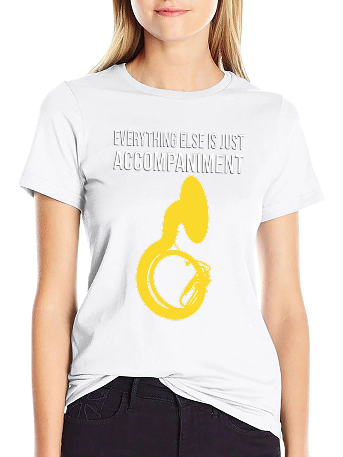Everything Else Accompaniment Funny Tuba Player Black T-Shirt