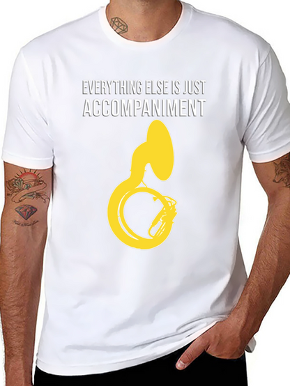Everything Else Accompaniment Funny Tuba Player Black T-Shirt