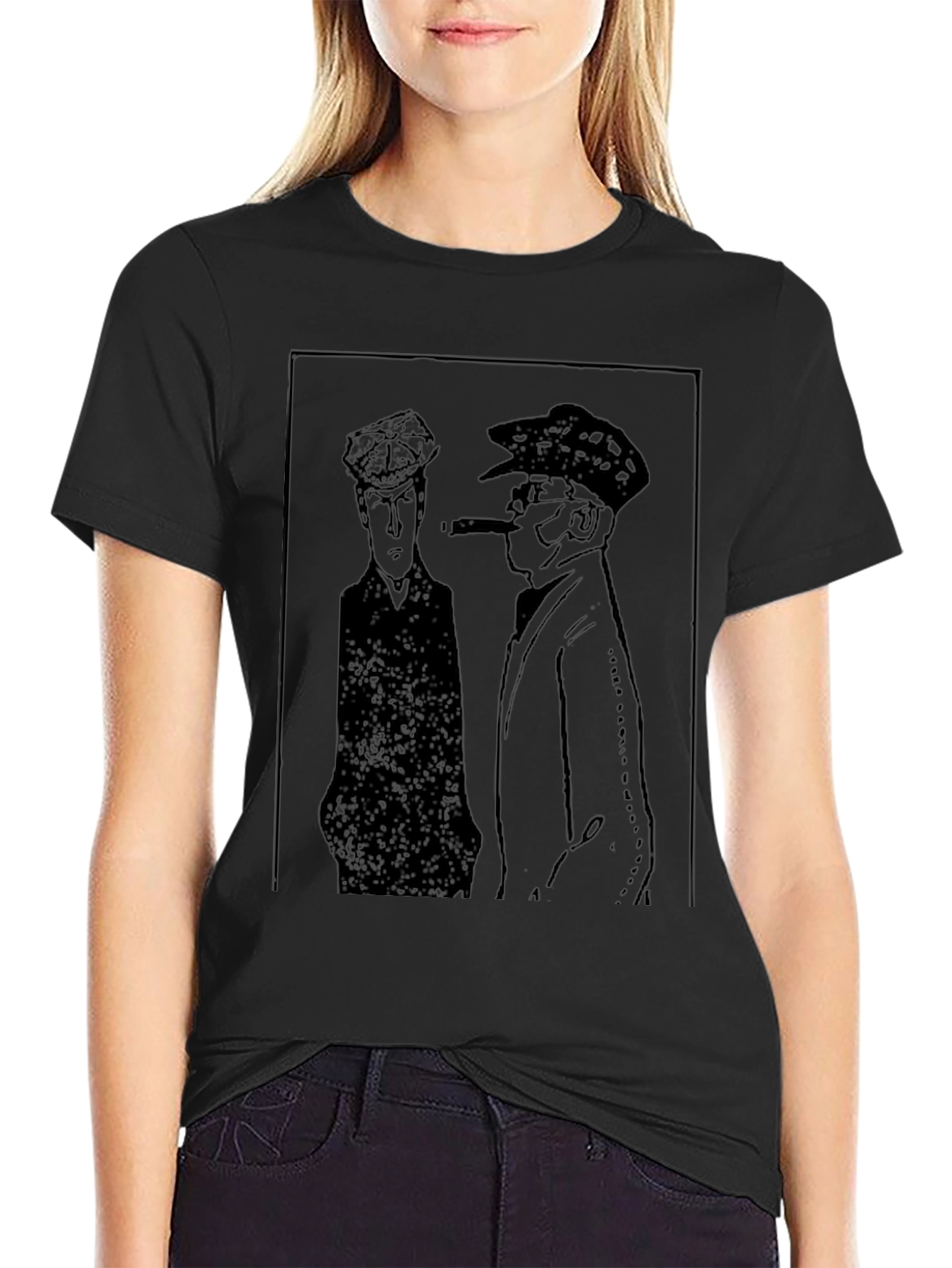 Noir Sketch Graphic T-Shirt