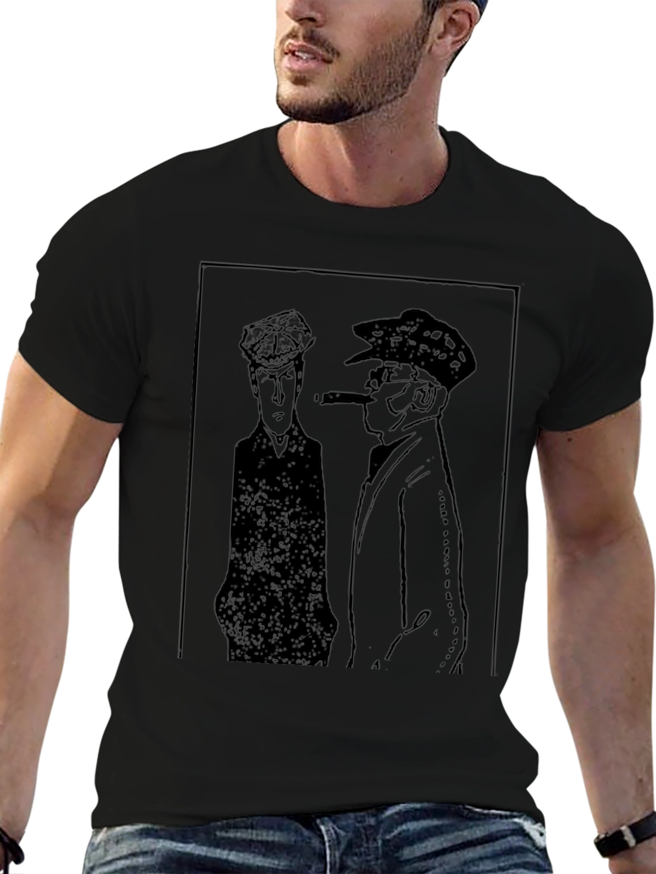 Noir Sketch Graphic T-Shirt