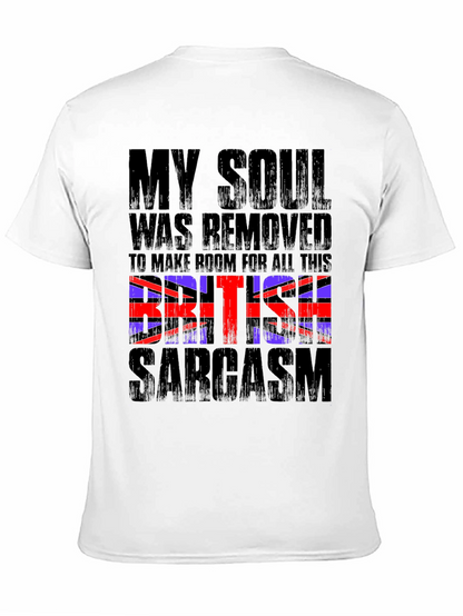 British Sarcasm Graphic Tee - Mens Black T-Shirt