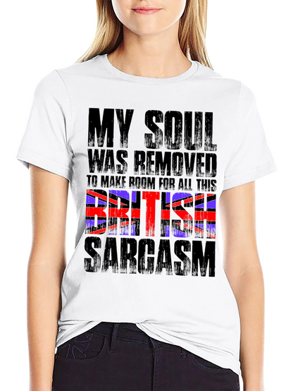 British Sarcasm Graphic Tee - Mens Black T-Shirt