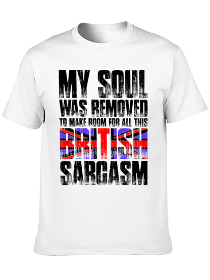 British Sarcasm Graphic Tee - Mens Black T-Shirt