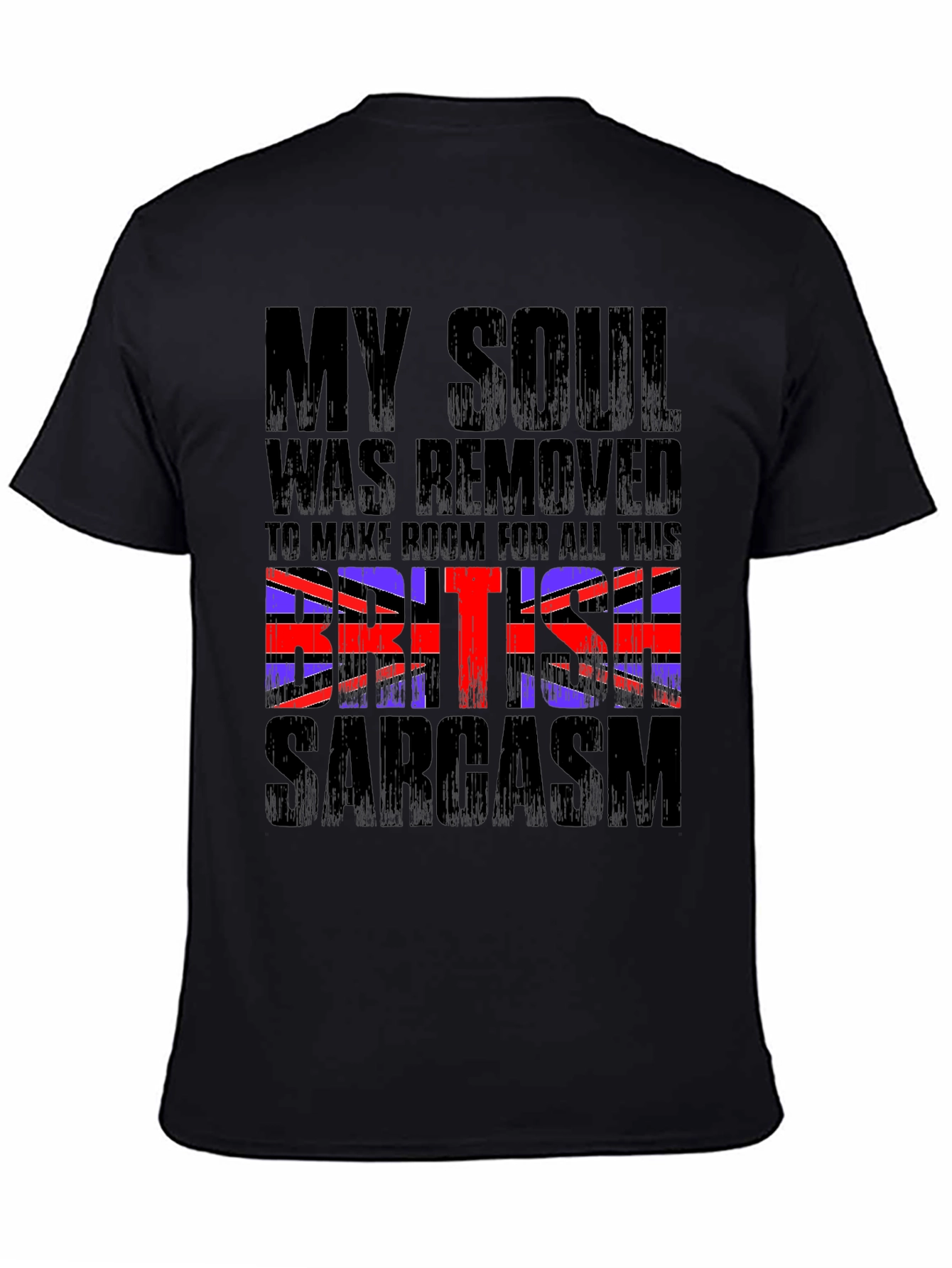 British Sarcasm Graphic Tee - Mens Black T-Shirt