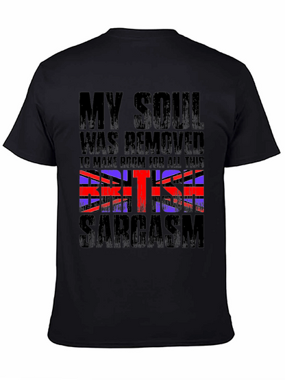 British Sarcasm Graphic Tee - Mens Black T-Shirt