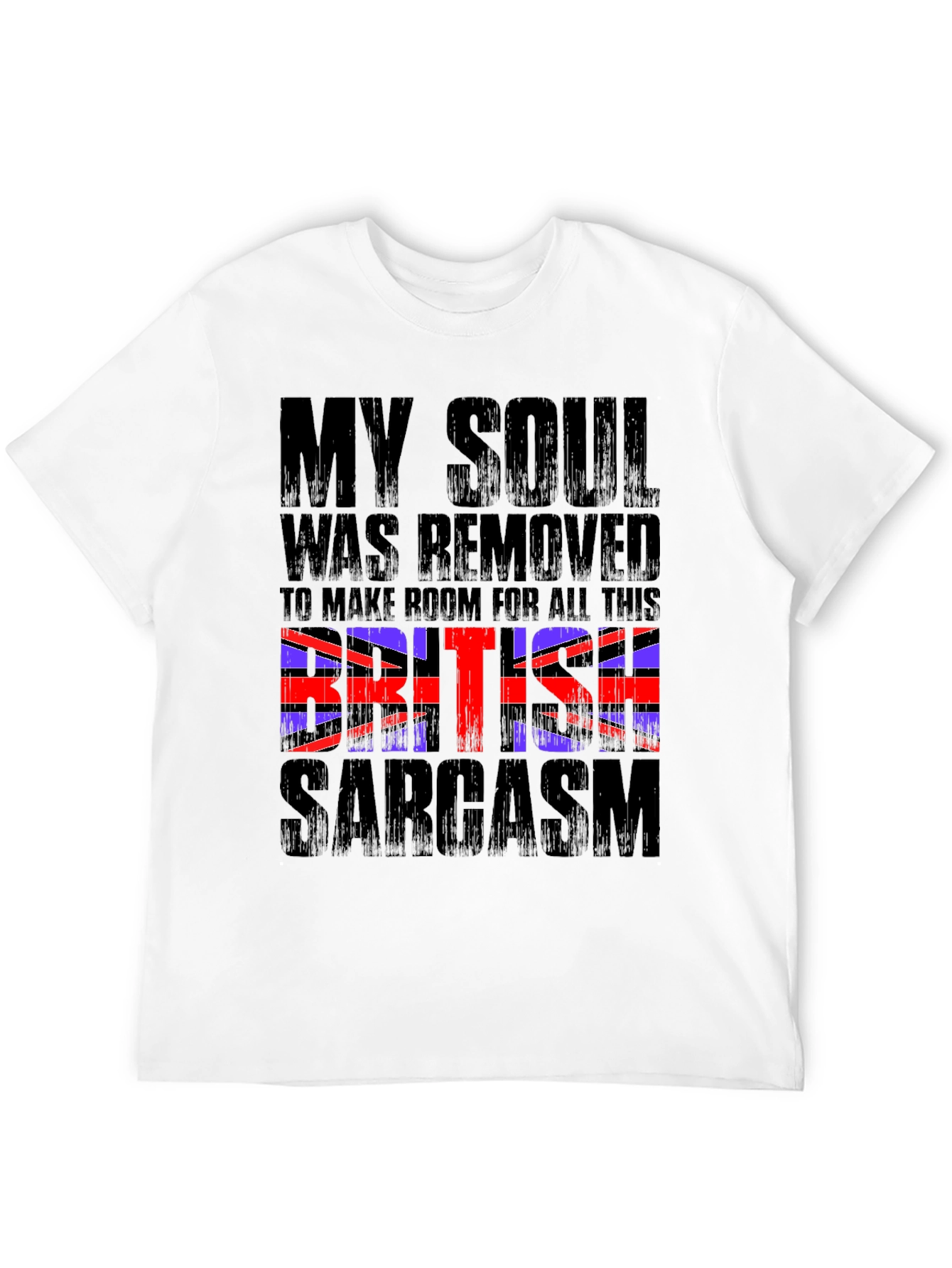 British Sarcasm Graphic Tee - Mens Black T-Shirt