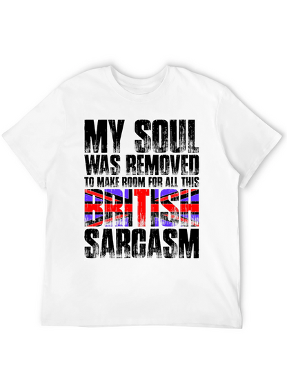British Sarcasm Graphic Tee - Mens Black T-Shirt