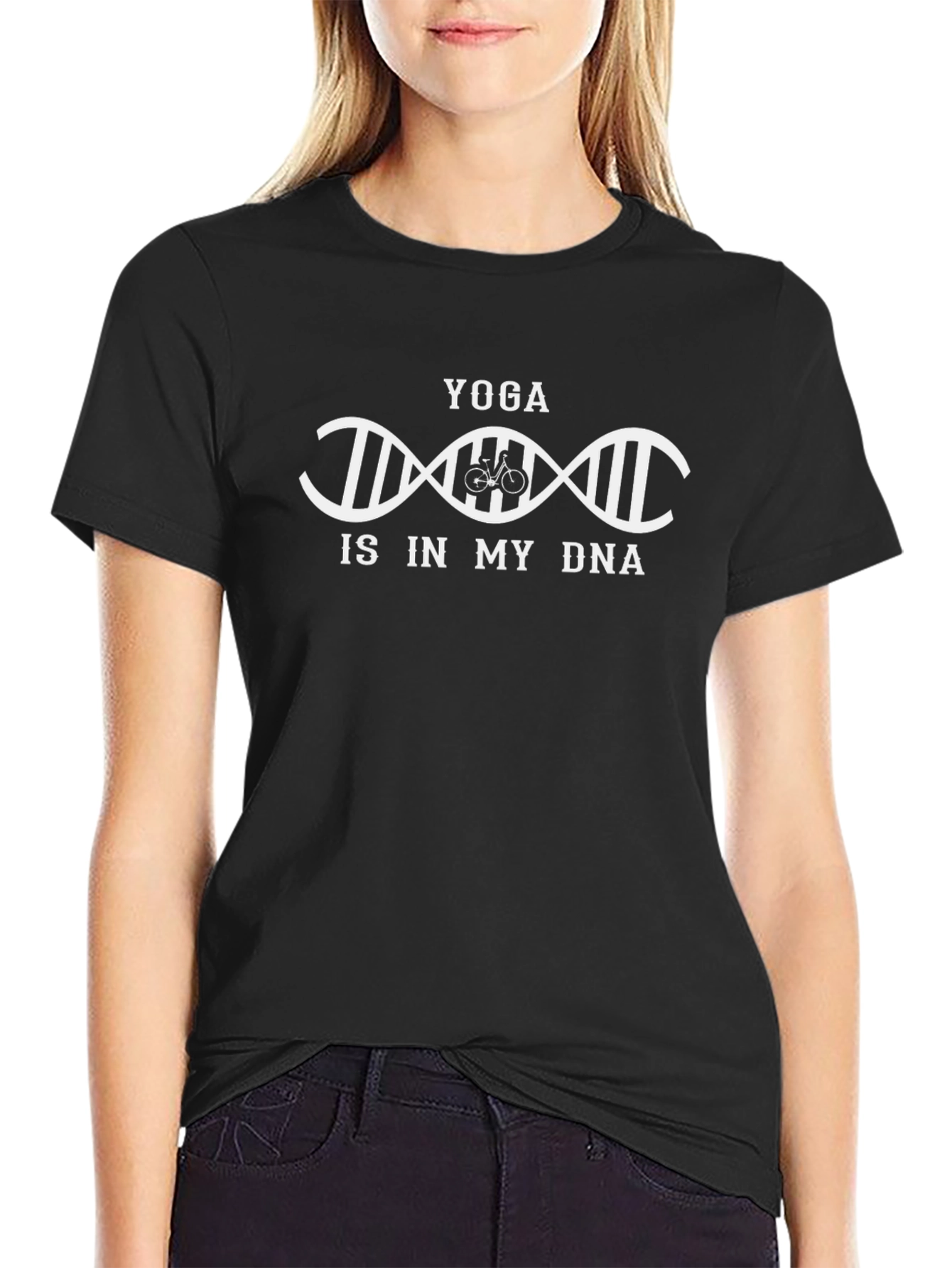 Yoga DNA T-Shirt - Black Graphic Tee