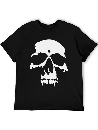 Skull Graphic Print Crew Neck T-Shirt