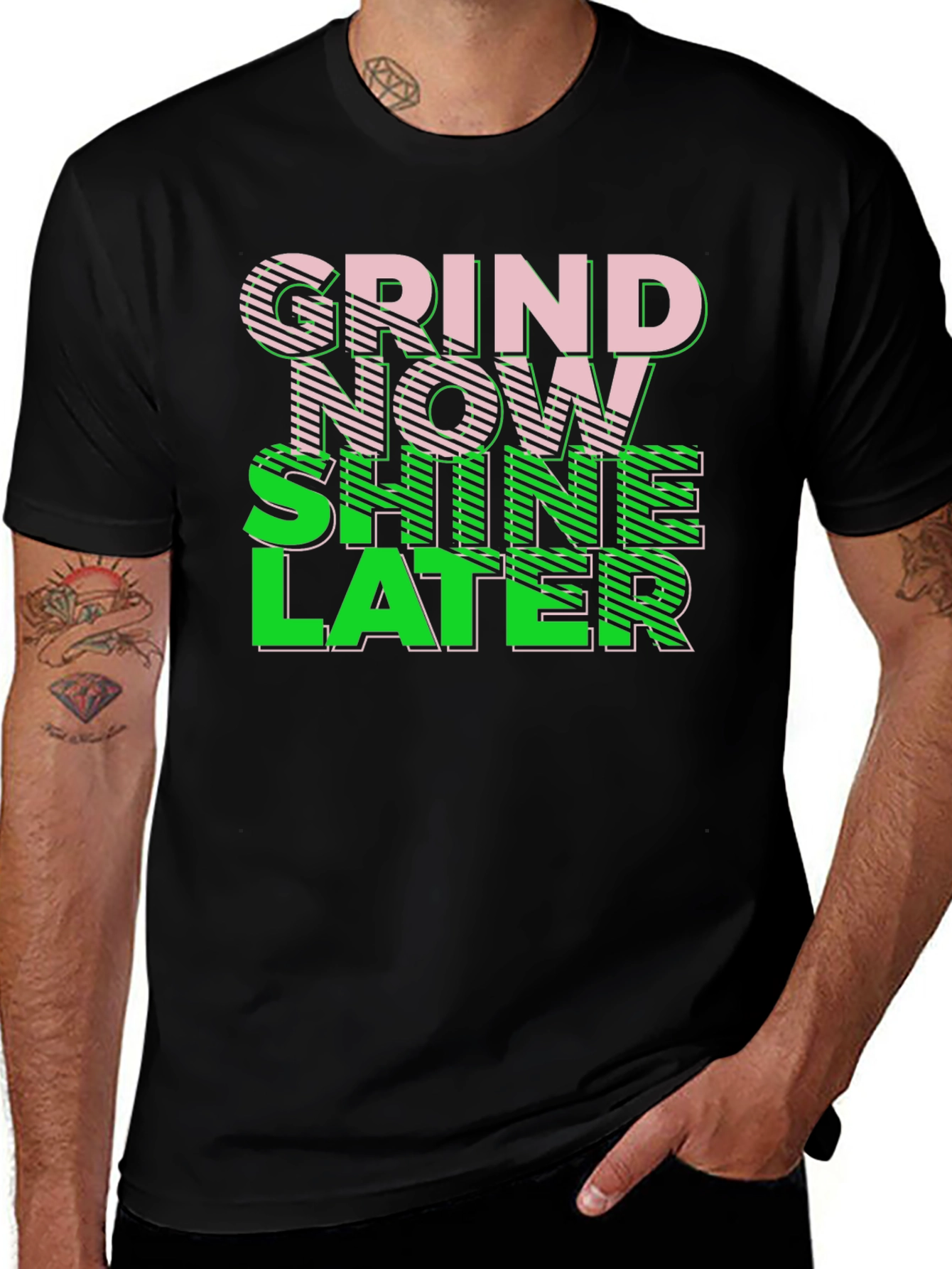 Grind Now Shine Later Graphic Tee