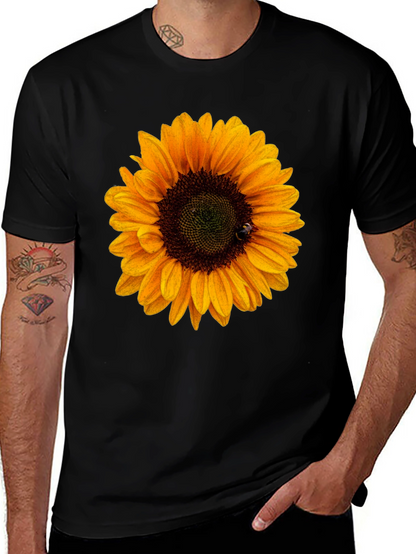 Sunflower Graphic Tee - Black Unisex T-Shirt
