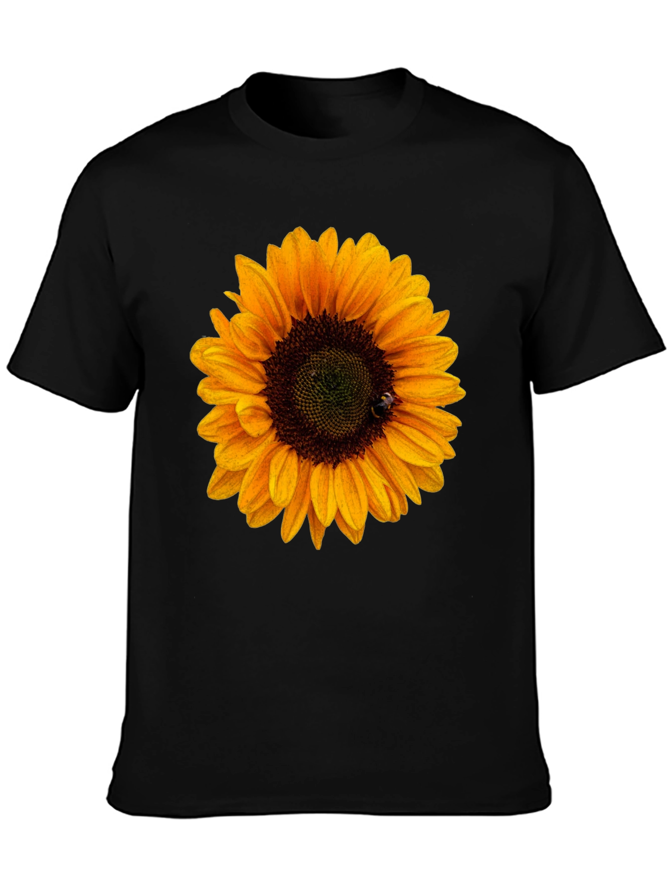 Sunflower Graphic Tee - Black Unisex T-Shirt
