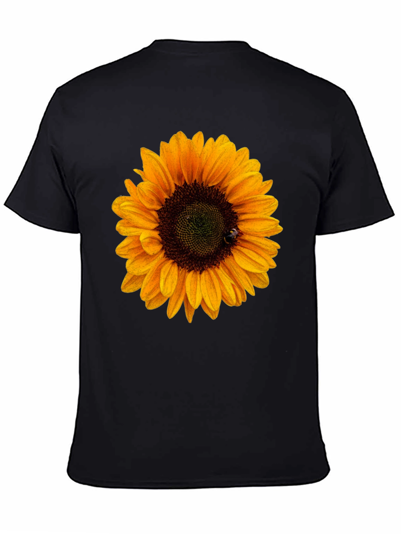 Sunflower Graphic Tee - Black Unisex T-Shirt