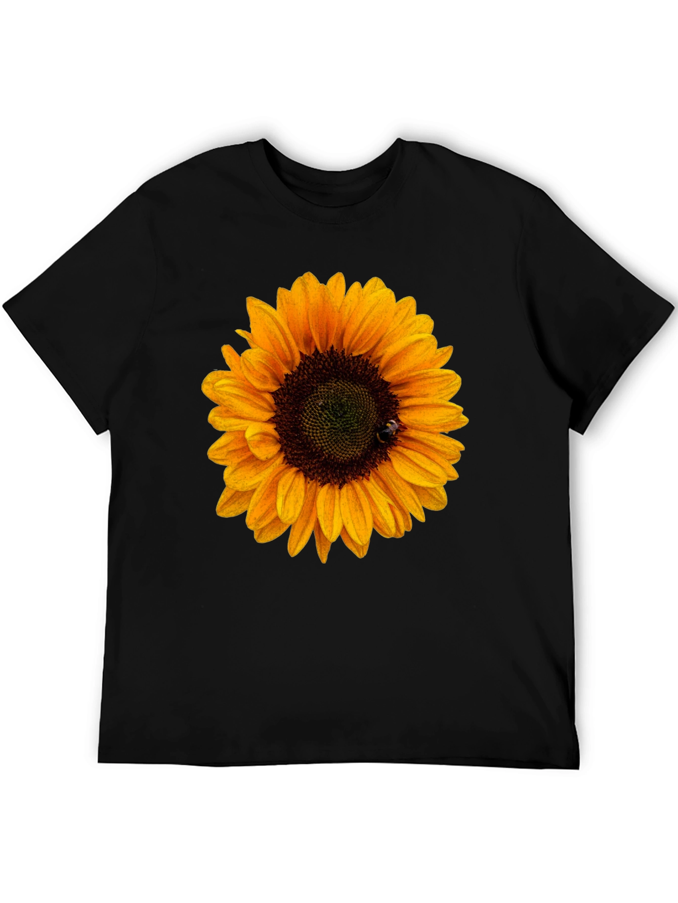 Sunflower Graphic Tee - Black Unisex T-Shirt