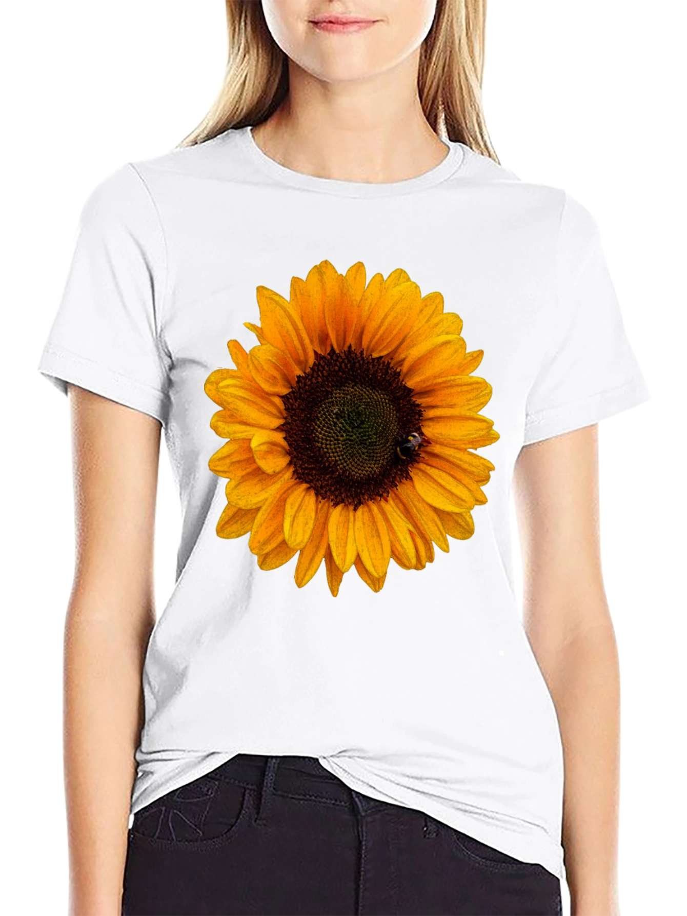 Sunflower Graphic Tee - Black Unisex T-Shirt