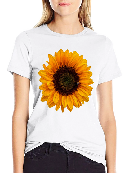 Sunflower Graphic Tee - Black Unisex T-Shirt