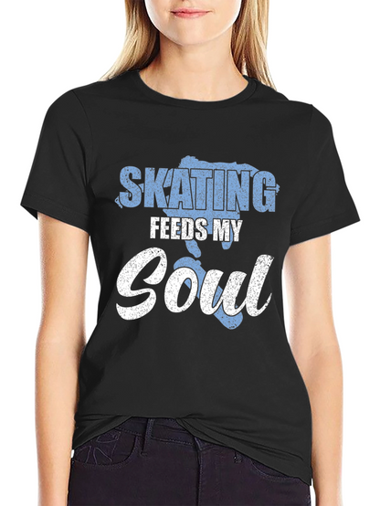 Skating Feeds My Soul Graphic T-Shirt