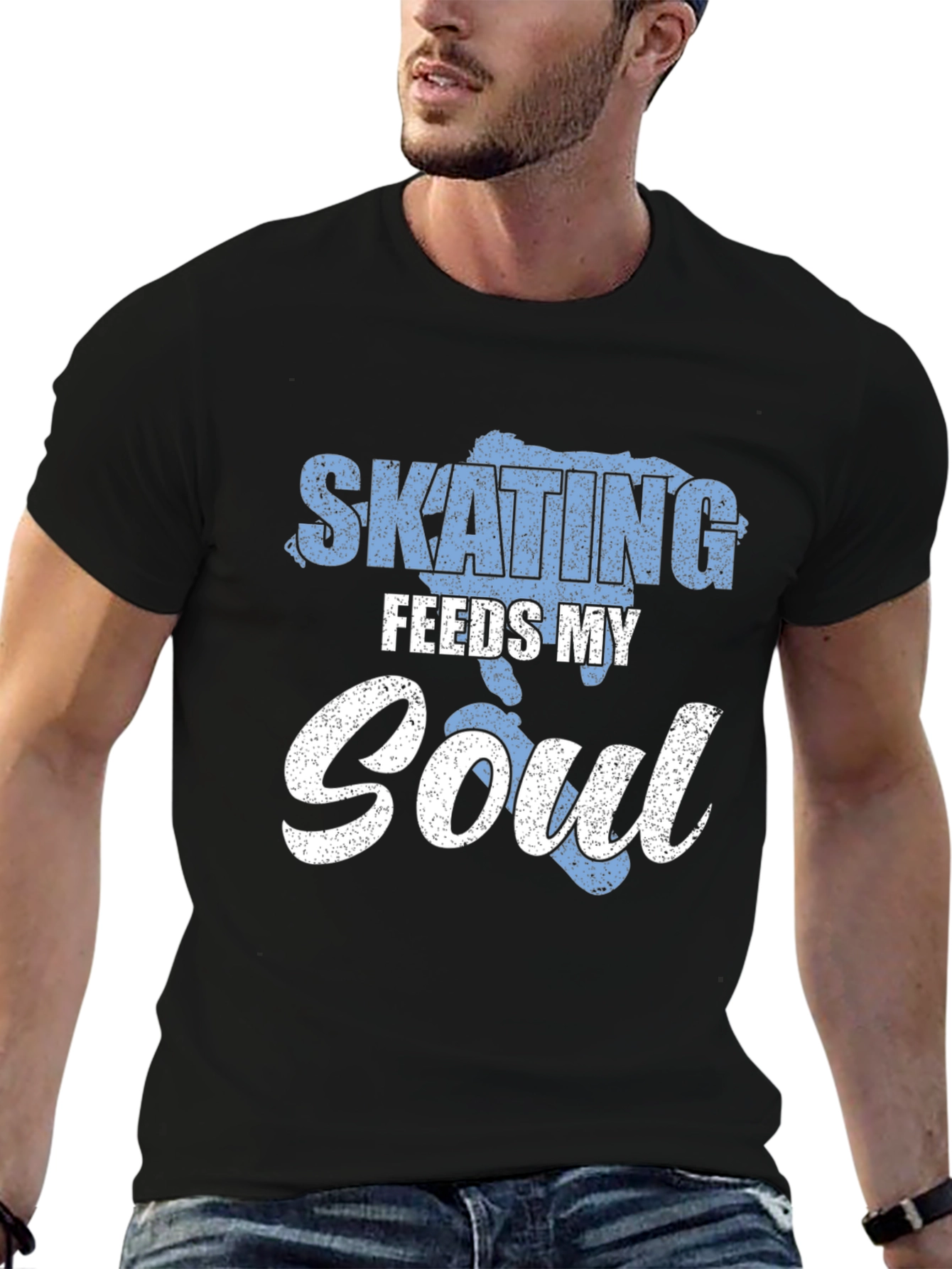 Skating Feeds My Soul Graphic T-Shirt