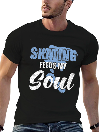 Skating Feeds My Soul Graphic T-Shirt
