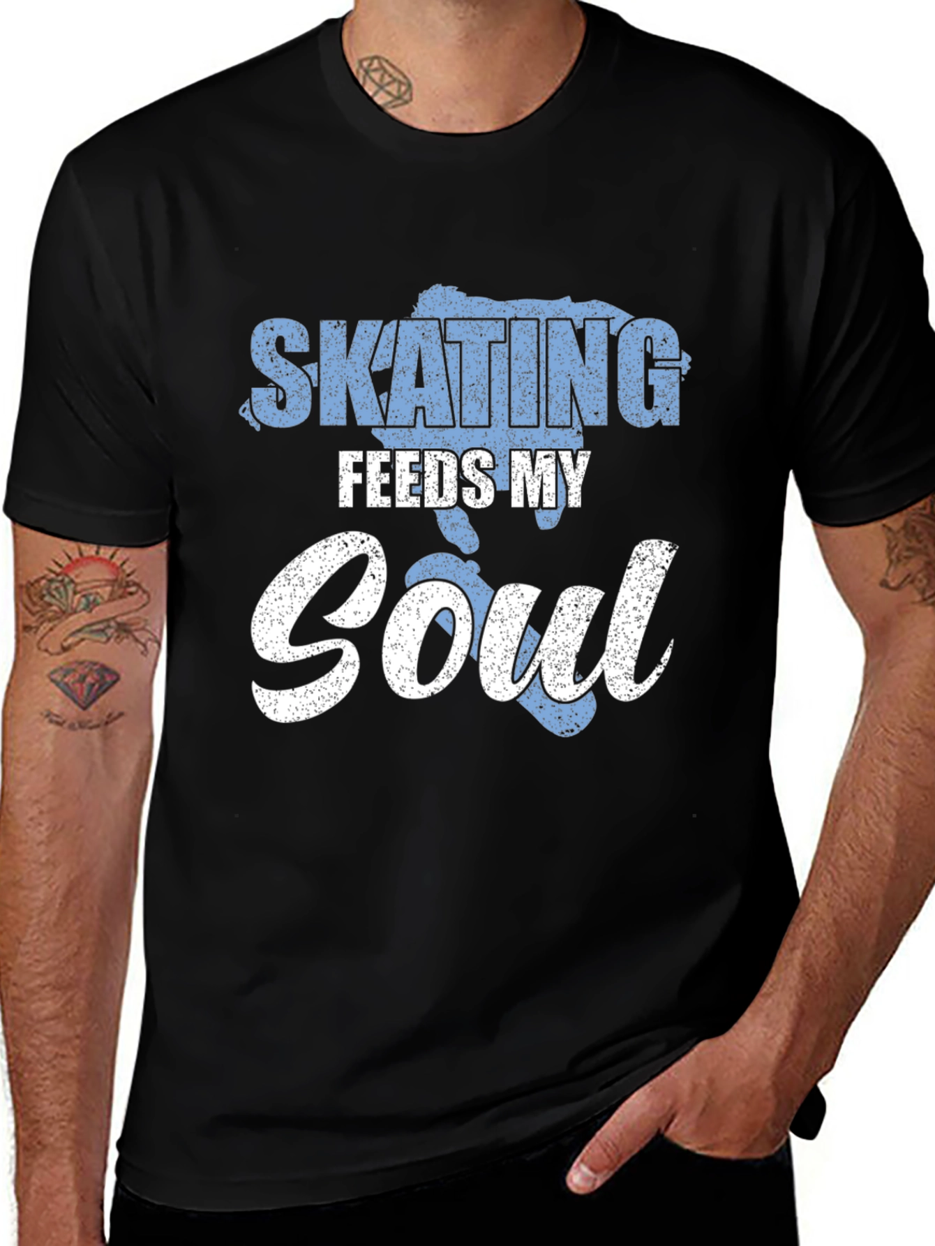 Skating Feeds My Soul Graphic T-Shirt