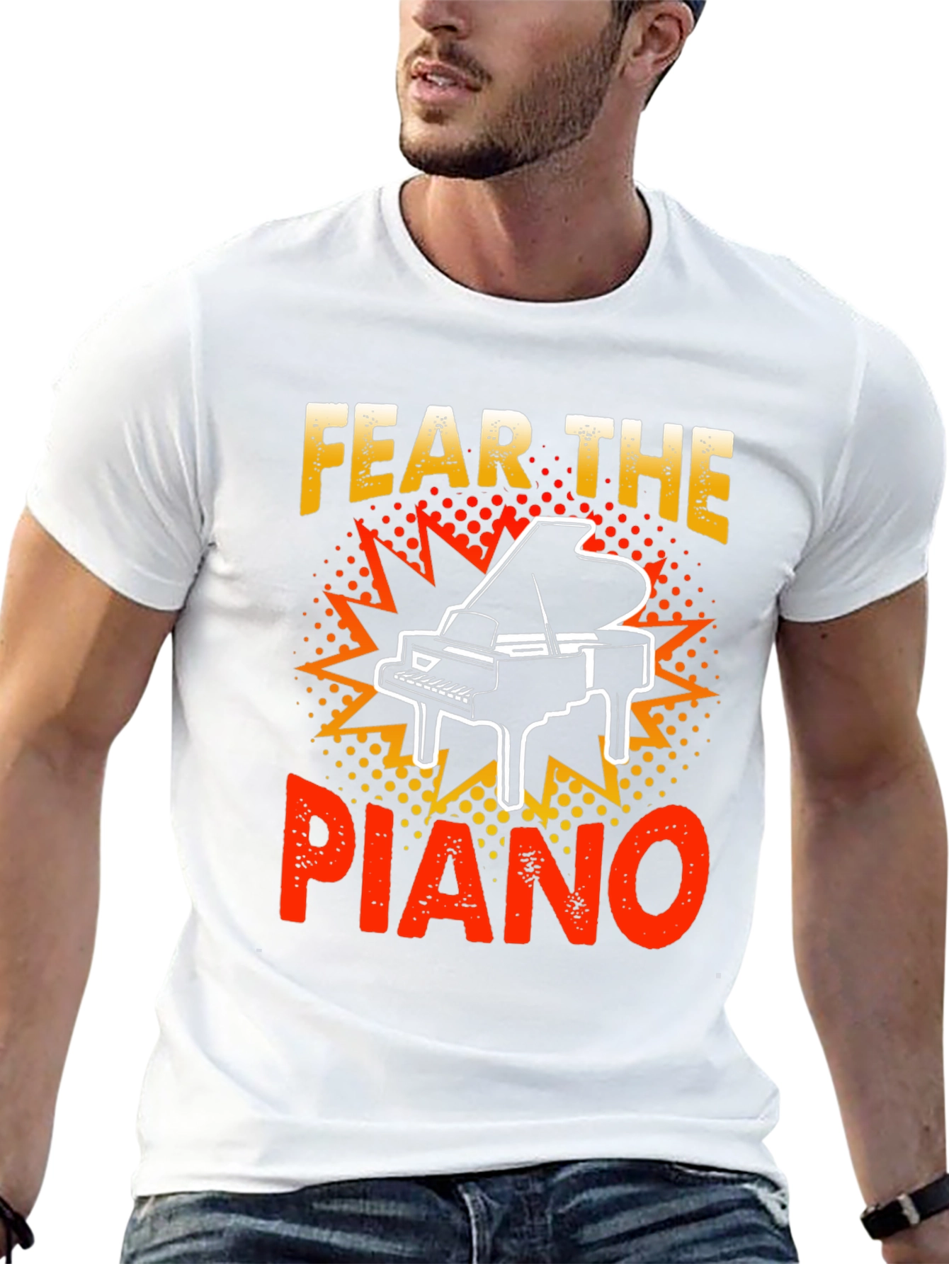 Fear the Piano Graphic T-Shirt