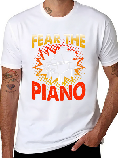 Fear the Piano Graphic T-Shirt