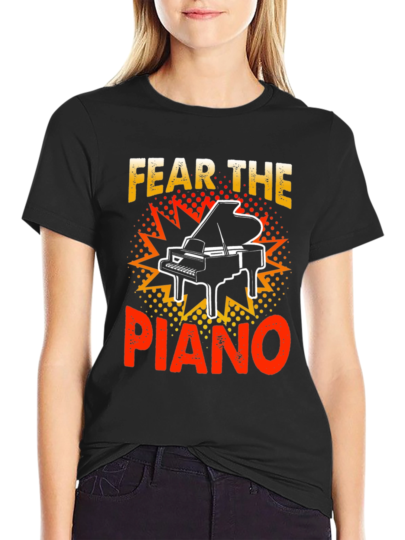 Fear the Piano Graphic T-Shirt