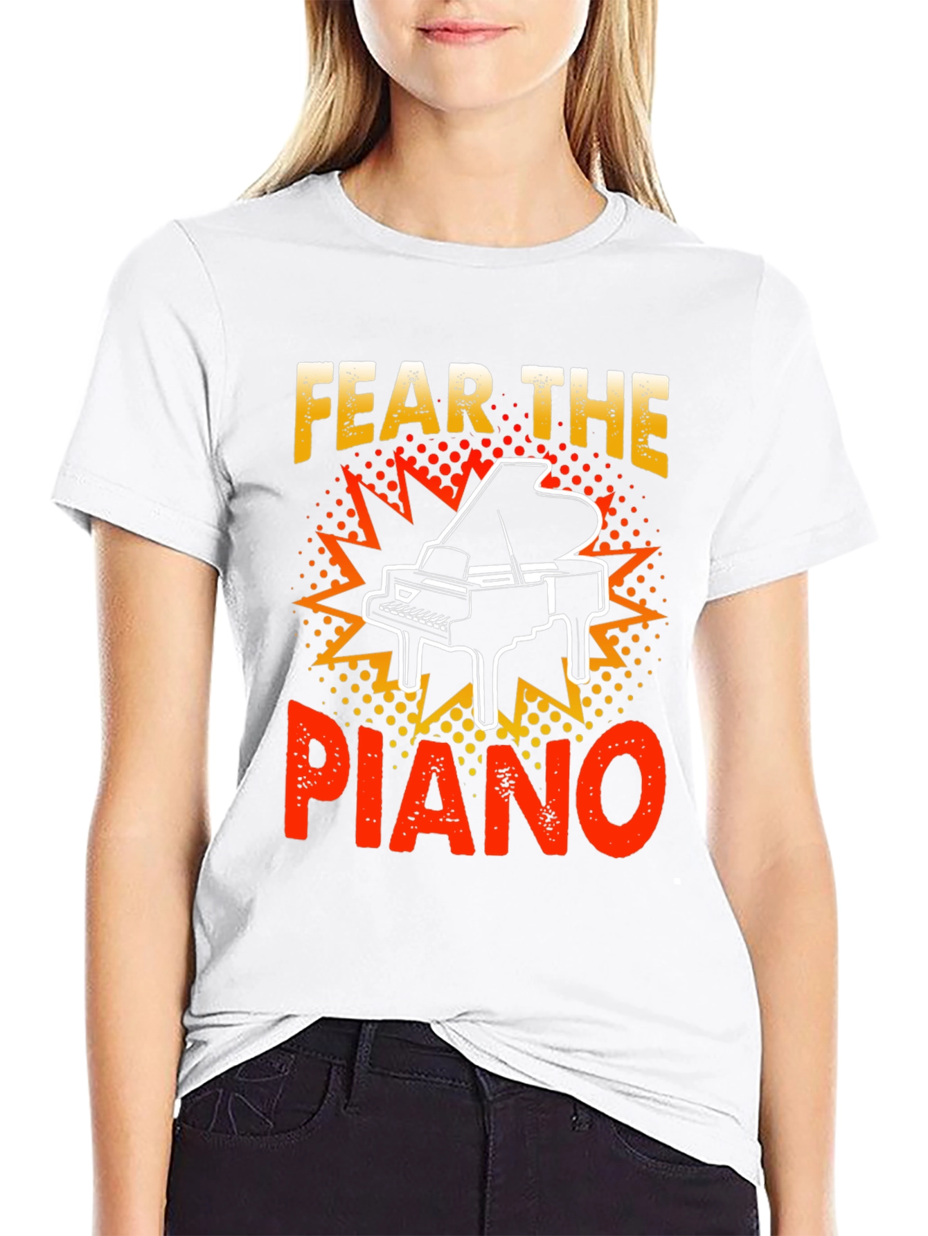 Fear the Piano Graphic T-Shirt