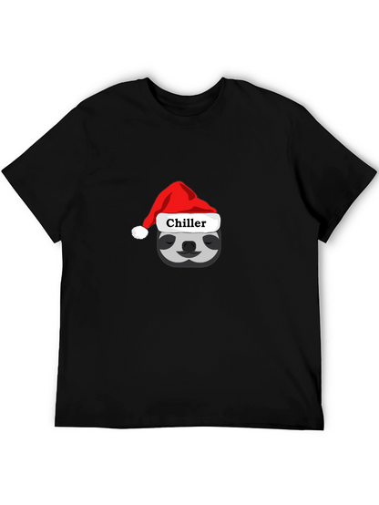 Chiller Sloth Santa Hat T-Shirt