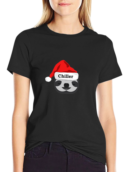Chiller Sloth Santa Hat T-Shirt