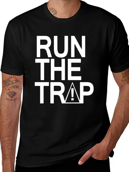 Run the Trap Graphic Tee - Black