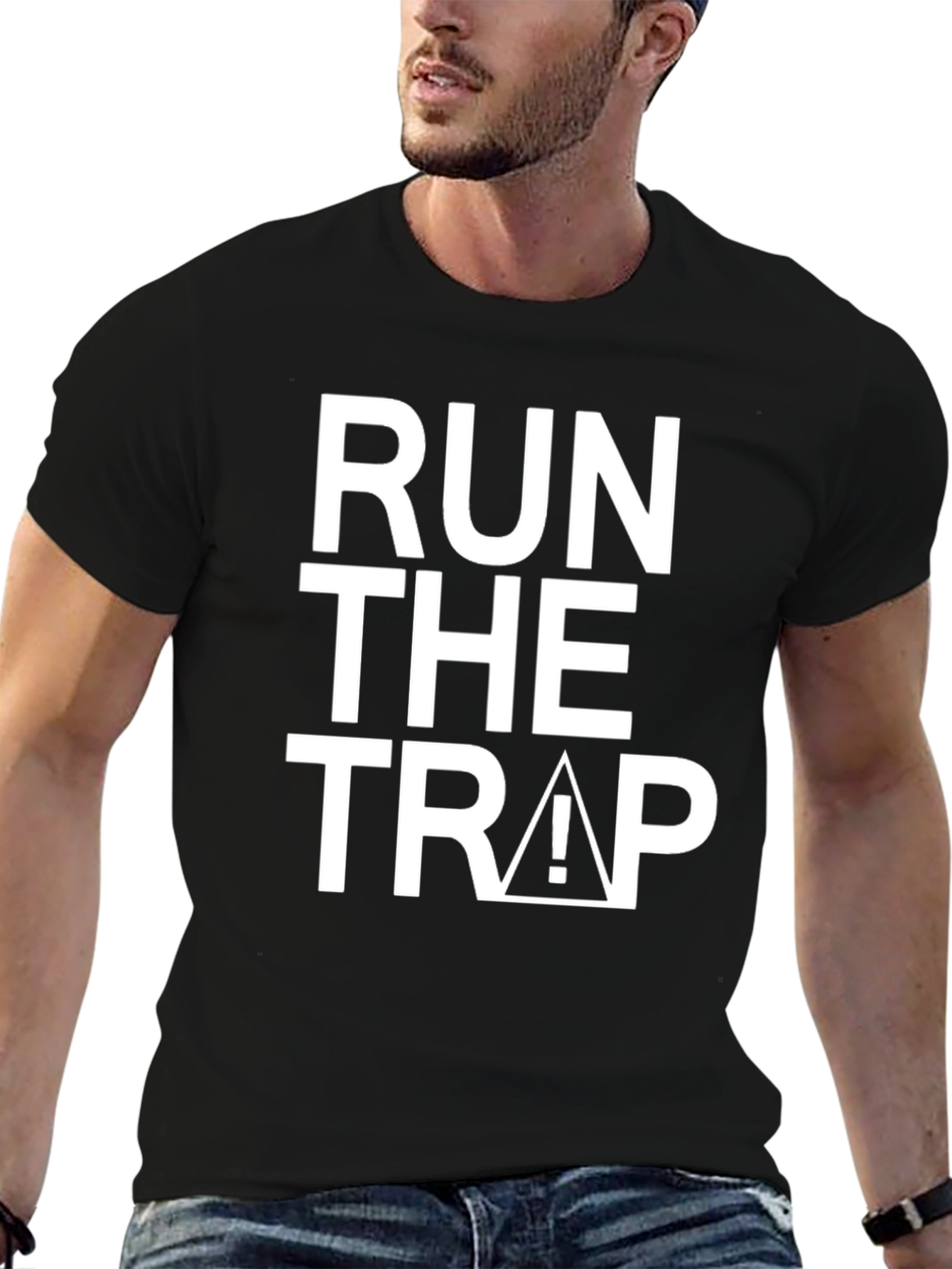 Run the Trap Graphic Tee - Black