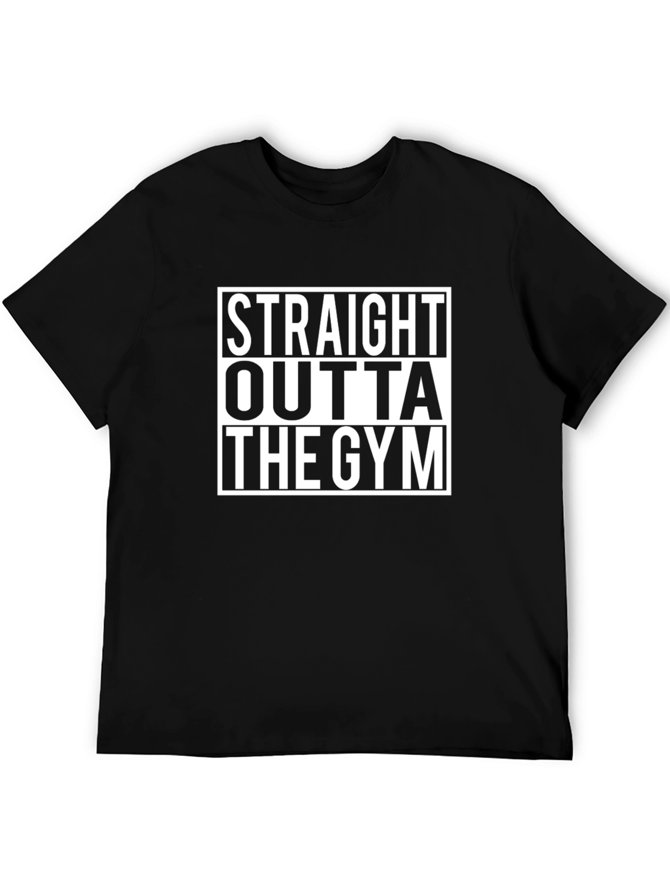 Straight Outta The Gym Black T-Shirt