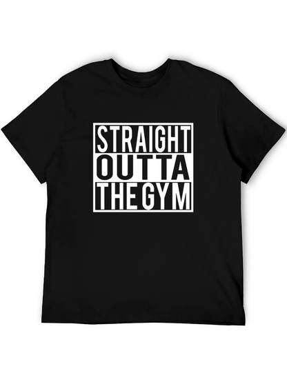 Straight Outta The Gym Black T-Shirt