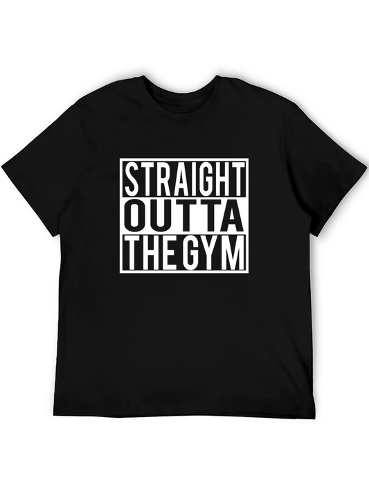 Straight Outta The Gym Black T-Shirt