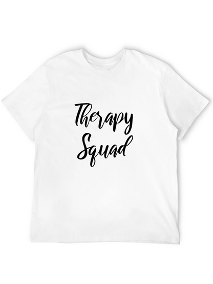 Therapy Squad Black Cotton T-Shirt